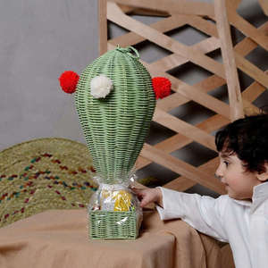 Quality Handmade Rattan <b>Woven</b> <b>Basket</b> for Kids for Ramadan Eid & Garangao Holiday Gift Candy Storage <b>Basket</b> - Product Image 2