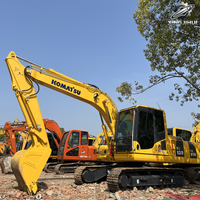 Excavatrice sur chenilles Komatsu PC120, 12 tonnes, compacte, hydraulique, d'occasion, Japon, pour travaux de construction municipale