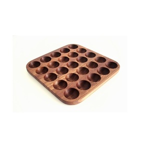 Compact Rustic Wooden Egg <b>Rack</b> For Farmhouse <b>Kitchen</b> Storage And Natural Home Interior Decoration Display - Product Image 3