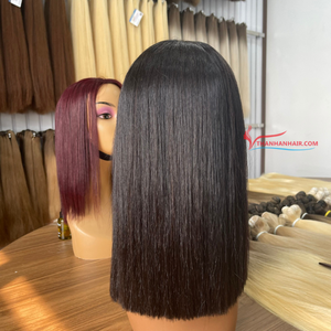 TENDANCE CHAUDE Perruque droite de qualité supérieure Extension de cheveux Couleur naturelle Pleine longueur 100% cheveux humains vietnamiens - Product Image 3
