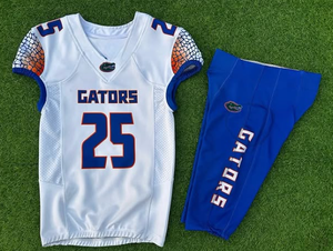 Wholesale Custom Printed Cotton High Quality American Football Jerseys with Short Sleeve and <b>Padded</b> Pants - Product Image 4