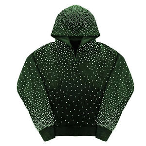 Meilleure vente en ligne Sweats à capuche pour hommes avec strass Nouveau style Hoodies pour hommes avec strass quantité minimale de commande bas Sweats à capuche avec strass pour hommes - Product Image 2