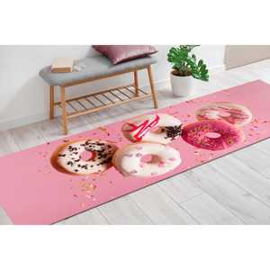 Tapis en forme de beignets, Tapis doux et délicieux, Tapis roses, Tapis modernes, Tapis en chenille - Product Image 4