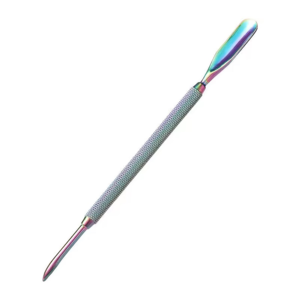 Pousse-cuticules professionnel double face en acier inoxydable, outil de nettoyage des ongles de précision pour manucure, pédicure et soin des ongles - Product Image 1