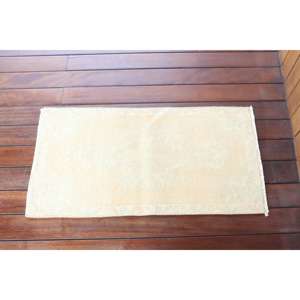 Alfombra Turca Vintage, Alfombra Pequeña de 1,4x2,8 pies, Alfombra Blanca a Rayas - Product Image 3