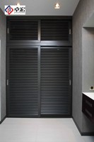 Porte à persiennes en acier, porte de ventilation en métal pour bâtiment industriel, entrepôt, extérieur
