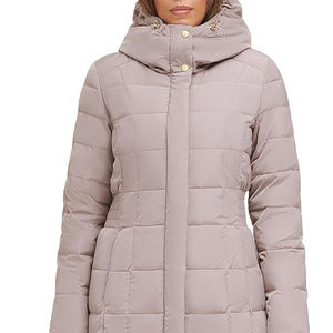 Haute qualité respirant hiver épais long manteau bouffant capuche vêtements d'extérieur décontractés pour hommes femmes Polyester en gros quantité en vrac - Product Image 5