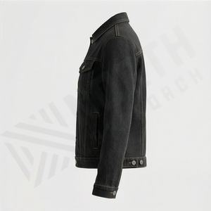 High Quality Customized Color Oversized Long Sleeve Distressed Canvas Slim Fit Windbreaker Winter Hip Hop <b>Women</b> Dyed Cotton <b>Coat</b> - Product Image 3