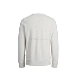 Sudadera de cuello redondo de talla grande Hip Hop informal personalizada para hombre otoño liso teñido con impresión Digital diseño de gran tamaño para comodidad - Product Image 2