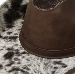 Synthetic Cow Hair Vinyl Leather Marlboro <b>Hat</b> | Handmade <b>Western</b> <b>Hat</b> | OEM & ODM Manufacturer - Product Image 4