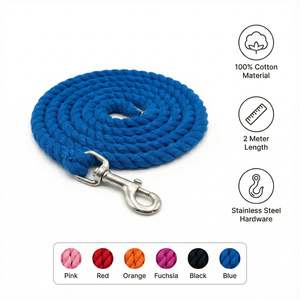 Cuerda de Algodón para Caballos de 2 y 3 Metros |   Correa de Entrenamiento Resistente de Algodón Suave con Broche Metálico - Product Image 1