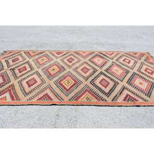 Alfombra tradicional de lana naranja Beige de 5,7x11,9 pies, alfombras rectangulares de retazos turcos bohemios para el hogar, sala de estar, entrada, dormitorio, látex de 4m - Product Image 3