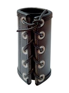 Anillo Estirador de Bolas de Cuero Negro de 3 cm con Ojales Plateados, Anillos Ajustables de Cuero para Pene - Product Image 6