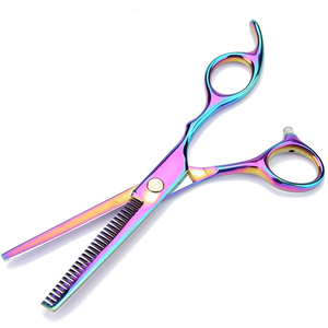 Hot New Multi-Color Acier Inoxydable Pointe Plate Ciseaux De Coupe De Cheveux Caractéristiques De Marque Privée pour Barbiers Beauté Pince À Cils - Product Image 5