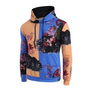 Sudadera con capucha de lana para hombre con diseño de logotipo personalizado de alta calidad, Jersey transpirable, ropa de calle con estampado de soplo, sudaderas con capucha para hombre - Product Image 4