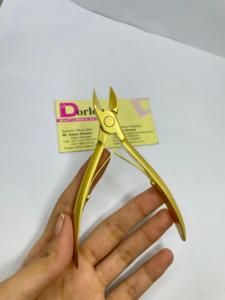 Matte Gold Plated Heavy Duty <b>Nail</b> <b>Clippers</b> Private Custom Label Chiropody Podiatry Best <b>Toe</b> <b>Nail</b> Cutter <b>for</b> <b>Thick</b> <b>Nails</b> Fingers - Product Image 4