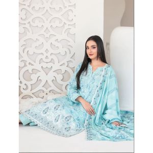 Ensembles de costumes pour femmes de luxe, modèle 004, vêtements en tissu lawn exquis - Product Image 2