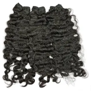 VQHAIR Burmese Curly Style Natural Lace Hair Extensions Competitively Priced Vietnamese Raw Hair Bundle Weft With Top Cut