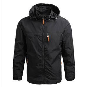 Lightweight bomber jacket breathable zip up closure relaxed bomber jacket streetwear for men stylish comfortable bomber jacket - Product Image 3