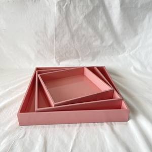 Bandeja de servicio de laca bandejas de cóctel de té y café lacadas duraderas para mesa de comedor - Product Image 5