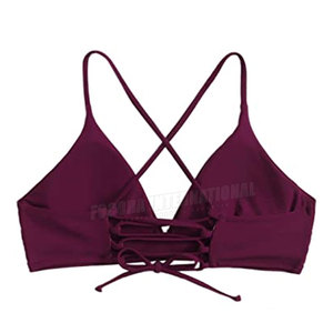Nuevo diseño personalizado Conjuntos de bikini de las mujeres Superventas Color sólido Conjuntos de bikini de las mujeres de calidad pura y superior - Product Image 6