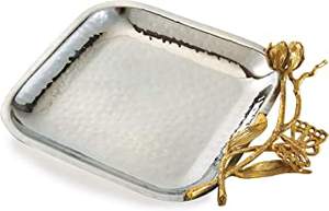 Plateau papillon de luxe plaqué or pour la décoration d'hôtel et de maison plateau de meilleure qualité - Product Image 4