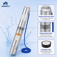 AINAFLY 750W Elektrische Tauchpumpe für offene Brunnen, Tiefbrunnen-Tauchpumpe 4QJD3/22 2hpump
