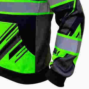 Ropa DE TRABAJO Sudadera con capucha Trabajo personalizado Ropa de punto Construcción DE SEGURIDAD Sudadera con capucha Chaleco DE SEGURIDAD reflectante de alta visibilidad Sudadera con capucha - Product Image 5