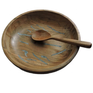 Juego de cucharas para servir juntas de madera de resina de aspecto pesado minimalista, cartón duradero ecológico para uso en restaurantes y hoteles - Product Image 5