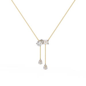 Collier en or 18 carats avec diamant de laboratoire pour filles - Product Image 2