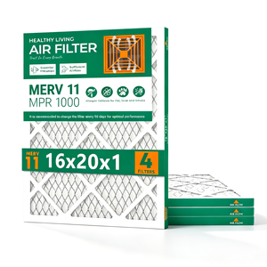 Filtro de Aire SUIXINEYI 16x20x1 MERV 11, Filtro Rectangular para Aire Acondicionado y Calefacción, para Polvo, Pelos de Mascotas, Humo y Alergias - Product Image 1