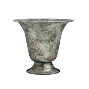 Jarrón Cuadrado de Metal Antiguo con Acabado Verdigris, Hecho a Mano, Apto para Lavavajillas, con Base, para Decoración de Casas de Campo y Estilo Vintage - Product Image 3