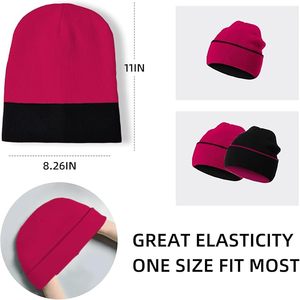 Gorro de invierno térmico unisex, gorro de punto de lana suave, diseño ligero y transpirable, perfecto para viajes deportivos y uso en frío - Product Image 5
