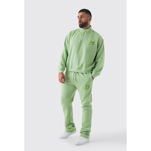Nuevo entrenamiento para correr Color sólido Ropa deportiva para correr Chándal de manga larga de algodón 100% hecho a medida - Product Image 1