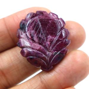 Rubí Rojo Natural Tallado en Cabujón, Gema de Rubí Tallada a Mano, Piedra Suelta Lisa, Proveedor Mayorista para Joyería - Product Image 3