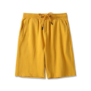 Short brodé pour hommes Short en polaire éponge française pour hommes Streetwear Basketball Sports Workout Short en coton délavé à l'acide - Product Image 2