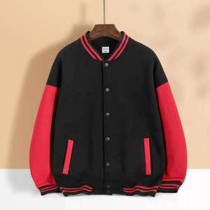 Blouson de baseball en laine pour homme, style urbain, personnalisable, vêtement d'extérieur d'hiver, couleur et logo brodés sur mesure, antibactérien, séchage rapide - Product Image 2