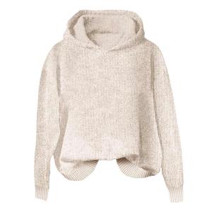 Sudaderas con capucha sostenibles para mujer, sudaderas con lavado ácido 3D Jacquard lavado a la piedra, bordado 3D, insignia antiretráctil, Terry con lentejuelas - Product Image 1