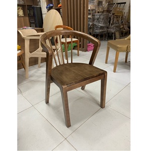 Material de madera natural Sala de estar Chaise De Cafe moderno Diseño tradicional Dormitorio Apartamento Sofá Silla - Product Image 6