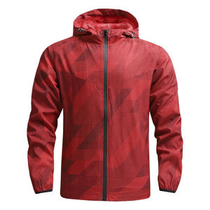 Wholesale Top High Quality <b>Men's</b> Spring and Autumn <b>Thin</b> Casual <b>Jacket</b> Windbreaker Outdoor Sports Hooded <b>Jacket</b> for <b>Men</b> Women - Product Image 2