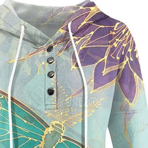 2025 Meilleures ventes de vêtements élégants pour femmes Sweats à capuche surdimensionnés pour femmes Nouvelle arrivée Sweats à capuche de sublimation pour femmes - Product Image 5