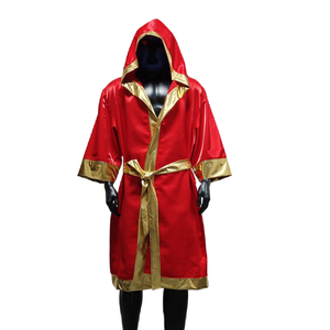 2026 <b>Men's</b> Custom Boxing <b>Robe</b> <b>Satin</b> Fabric Premium Lightweight Design Wholesale Durable Training Fightwear OEM/ODM - Product Image 4