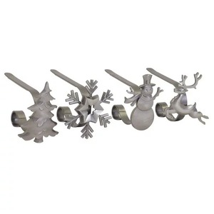 Elegante soporte de calcetín de Navidad de Metal ajustable soporte de árbol para chimenea mantel vacaciones decorativo organizador de exhibición - Product Image 1