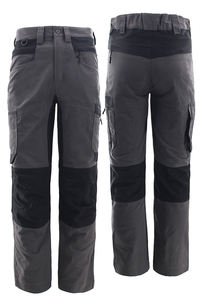 Pantalon cargo tactique pour homme, pantalon de travail décontracté pour l'extérieur, pantalon de sécurité avec taille élastique, motif droit, lavage clair, directement de l'usine - Product Image 4