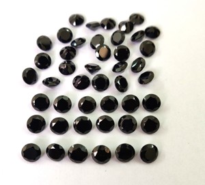 Natural Black Spinel Round 5mm Cut Faceted - Loose Black Spinel Loose Gemstone Top Quality - Product Image 6