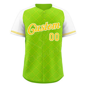 Camiseta de Béisbol Personalizada de Manga Corta Más Vendida, Nuevo Estilo, Diseño Liso, 100% Poliéster, Ropa Deportiva, Uniforme de Talla Grande, Transpirable - Product Image 5