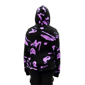 เสื้อมีฮู้ดแบบสวมหัวผ้าเฟรนช์เทอร์รี่มีซิปรูดและพิมพ์ลายปักสำหรับ400พรีเมี่ยม GSM - Product Image 2