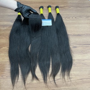 Cheveux humains bruts soyeux d'un seul donneur, extensions de cheveux en vrac d'un seul donneur - Product Image 5
