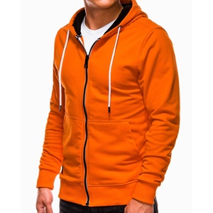 2025 Autumn Winter New Blank Clothing Wholesale Men's Casual Zipper Hoodies Cotton Fleece Oversize Pullover for Spring Season - Product Image 3