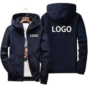 Biểu Tượng Tùy Chỉnh Mới Không Thấm Nước Windproof Coat Cho Nam Giới Nhanh Chóng Làm Khô Thể Thao Áo Dây Kéo Áo Khoác - Product Image 1